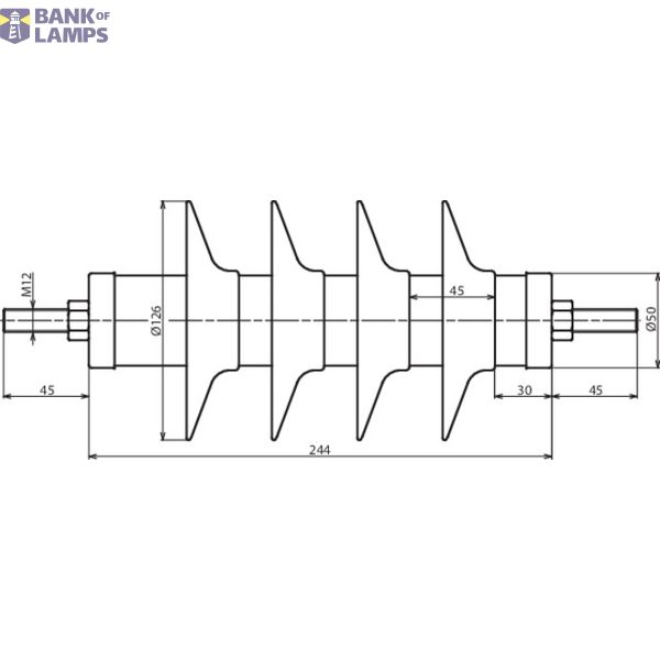 DEHNmid MV arrester Ur: 27kV In: 10kA line disch. class 1 normal creep image 2
