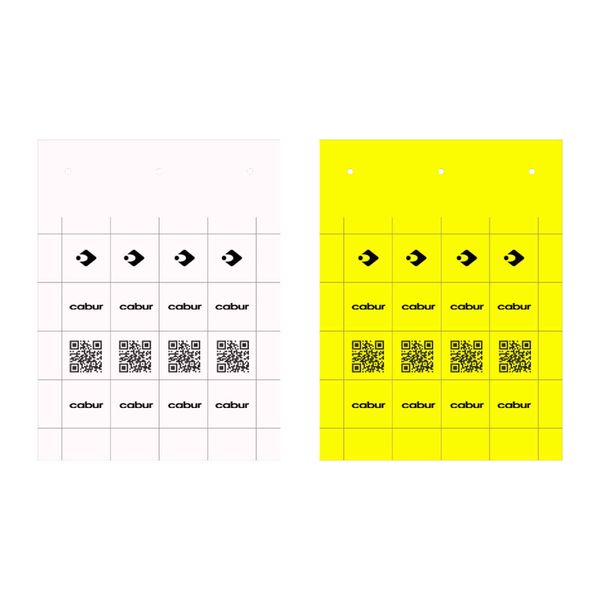 PVC tag, 15x67mm, white color, for SmartPrint-Plus for TUB6715 image 2