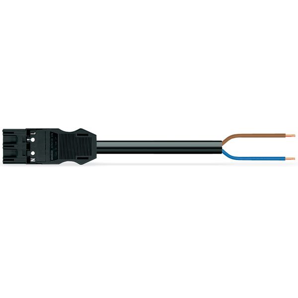 pre-assembled connecting cable Eca Plug/open-ended black image 3