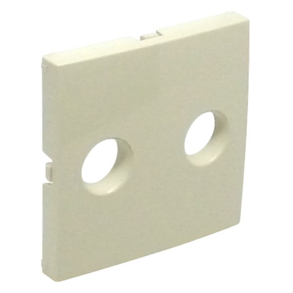 C.PLAT F/SCREW TERM LOUDSPEAKER SOCKET IVORY image 1