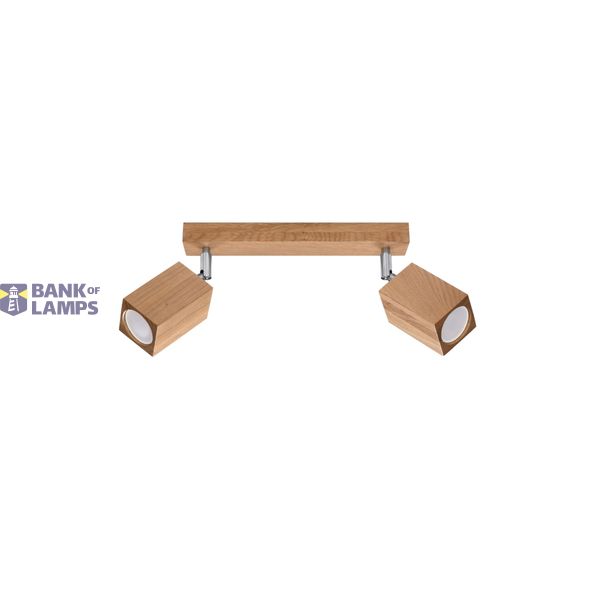 CEILING LAMP KEKE 2 OAK GU10 2X40W IP20 image 2