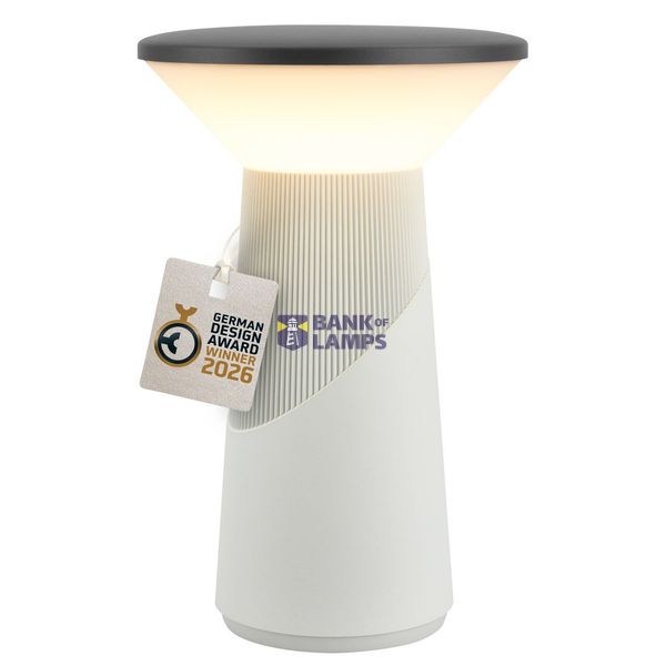 Accu LED Table lamp, lightgrey, anthracite matt image 1