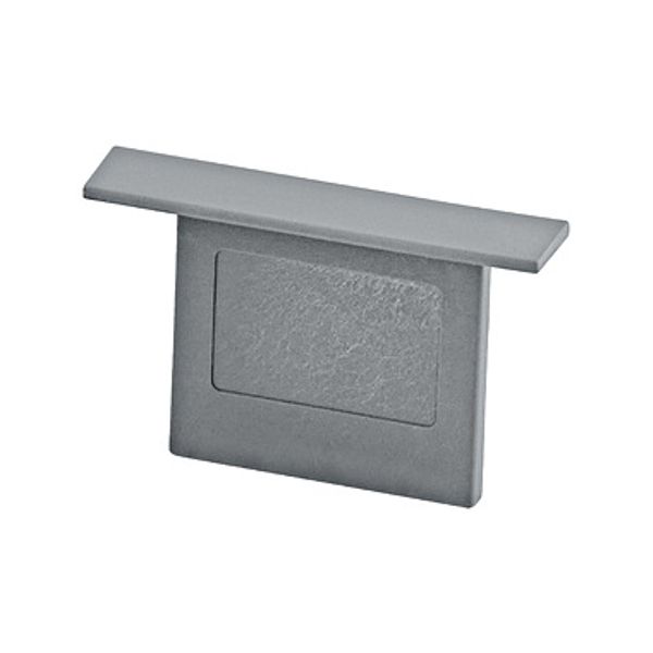 TRACK ON 3-Phases recessed end cap silver (1 pcs) image 1