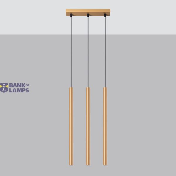 PASTELO 3L GOLD HANGING LAMP G9 3X8W IP20 image 9