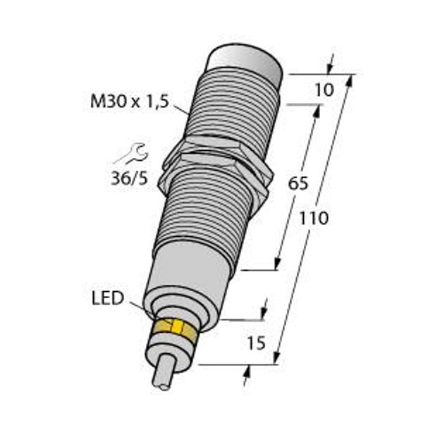 Inductive Sensor For Harsh Environments and Temperatures up to 120°C   NI15-EM30D-VP6X/S120 image 1