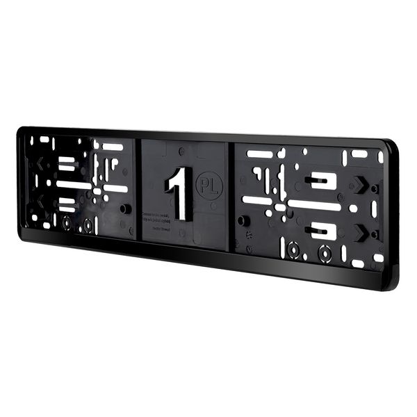 License Plate Frame - BLACK PREMIUM PL AMIO-04779 image 1