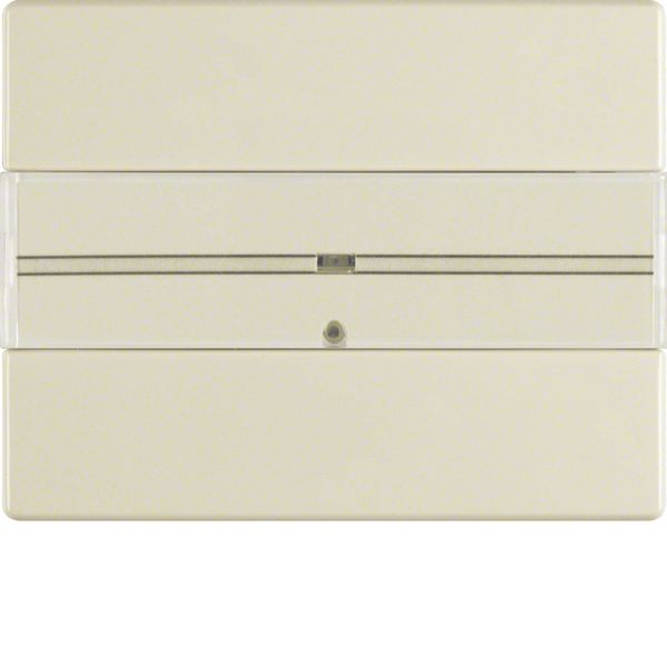 Push-button 1gang with labelling field, Arsys, white glossy image 1