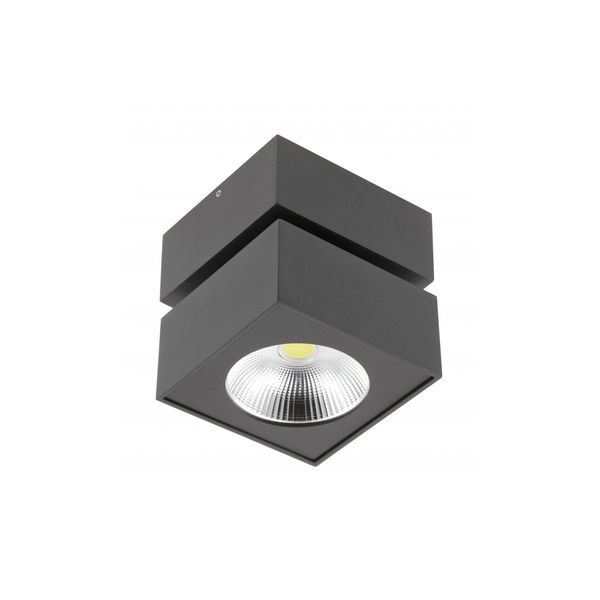 LED luminaire BIANCO, 15 W, 1500 lm, 4000K, IP20, square, black image 1