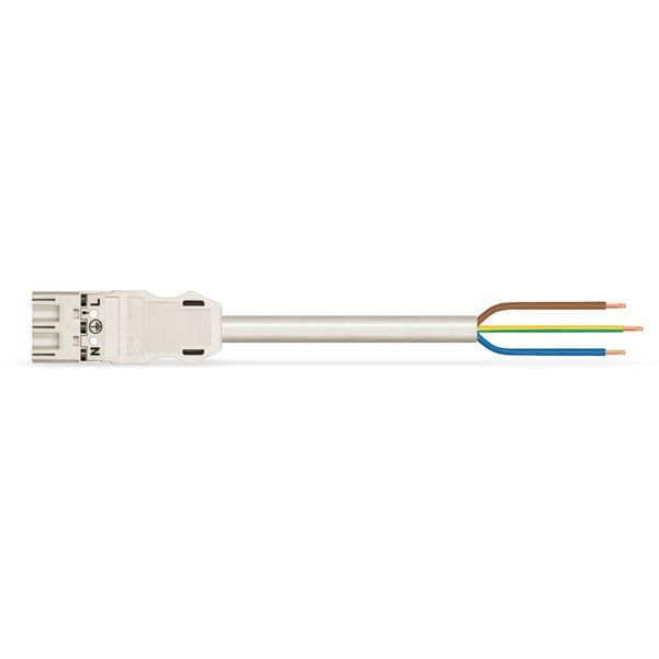 pre-assembled connecting cable;Eca;Plug/open-ended;black image 1