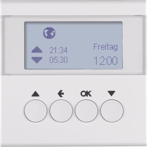 Blind time switch, display, S.1/B.3/B.7, p. white glossy image 1