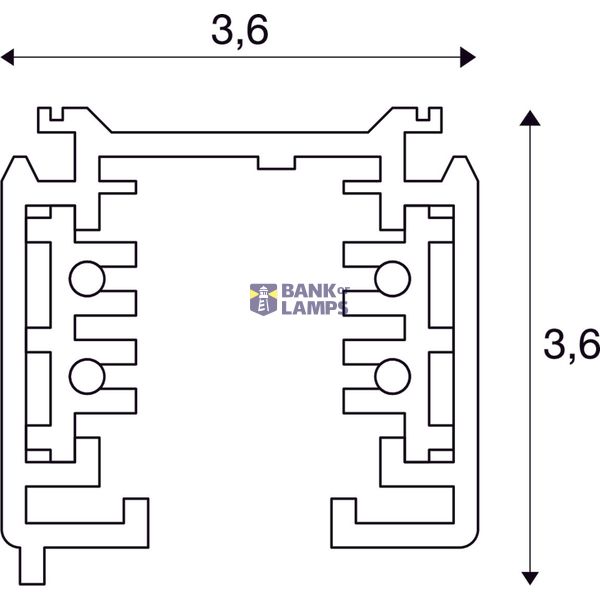 S-TRACK 3-phase surface-mounted track, white, 2m image 3