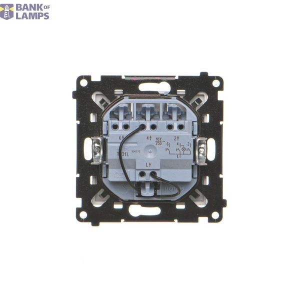 Double socket outlet without earthing, with shutters, white, 16A image 1