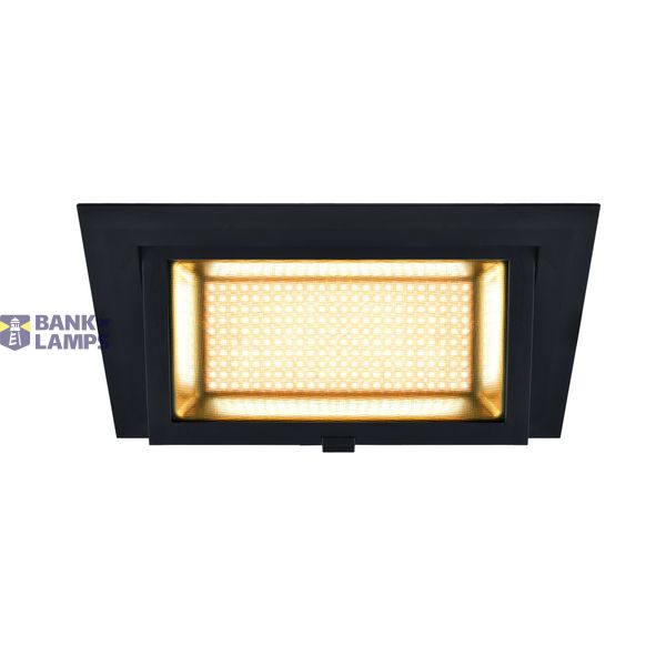 ALAMEA LED Recessed ceiling luminaire, black, 3000K, 45W image 1