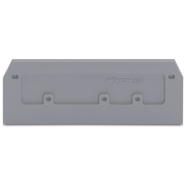 End and intermediate plate 2.5 mm thick gray image 1
