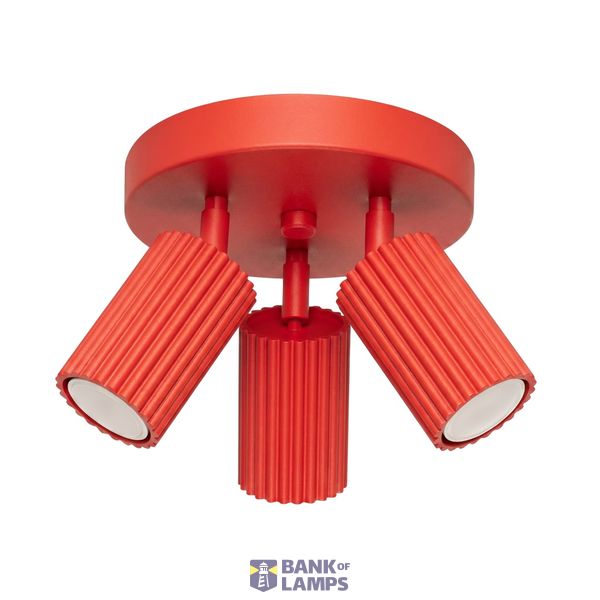 Ceiling lamp KARBON 3P red image 2