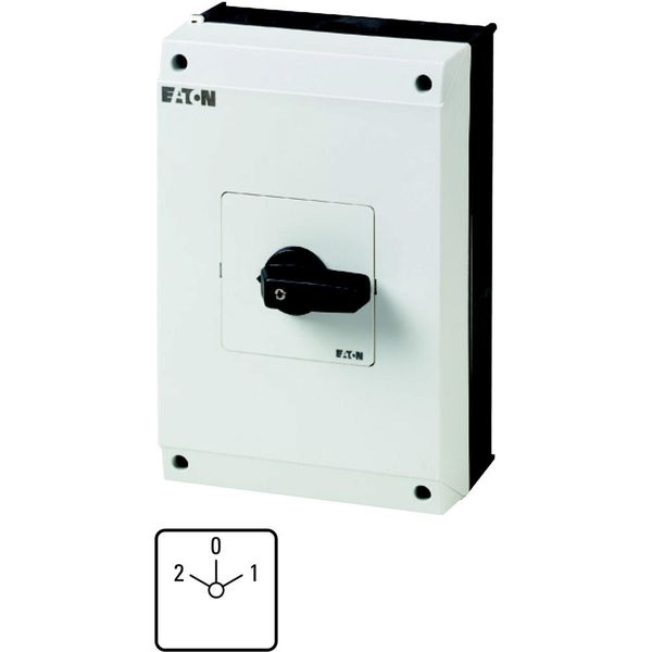 T5B-3-7/I4 Multi-speed switches, T5B, 63 A, surface mounting, 3 contact unit(s), Contacts: 6, 60 °, maintained, With 0 (Off) position, 2-0-1, Design number 7 image 2