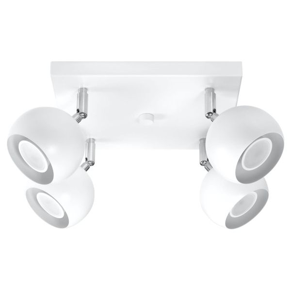 CEILING LAMP OCULARE 4 WHITE GU10 4X40W IP20 image 1