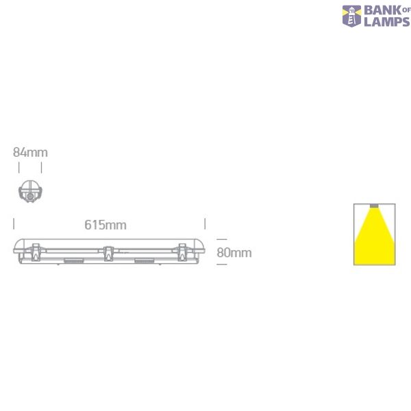IP65 LED 15W CW 230V PC/PC image 6