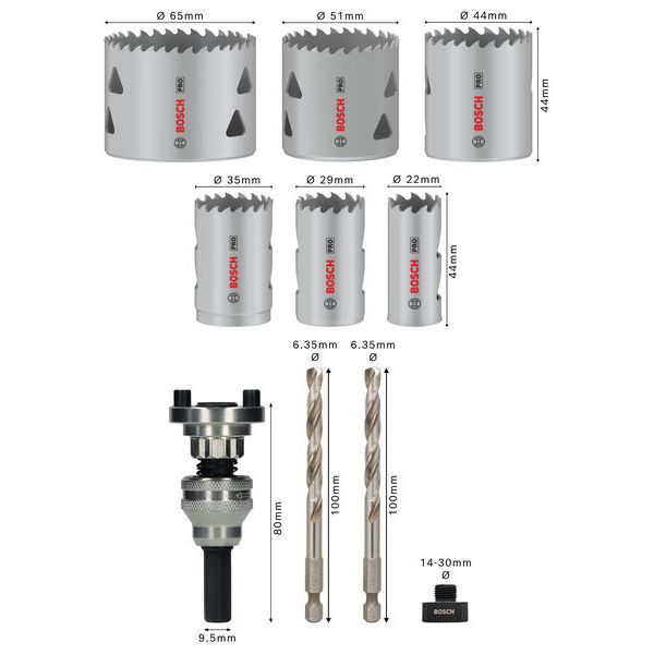 PRO Multi Material Hole Saw Set image 3