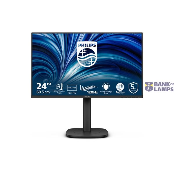 Philips | 24B2N3200J/00 | 24 " | IPS | FHD | 16:9 | 120 Hz | 4 ms | 1920 x 1080 pixels | HDMI ports quantity 1 | Black image 1