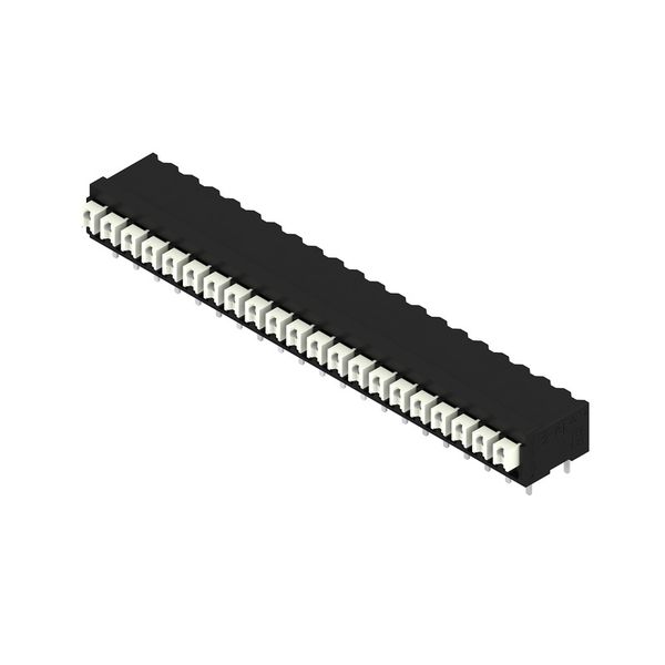 Printed circuit board terminals, 3.81 mm, Number of poles: 21, 90°, Solder pin length (l): 3.5 mm, black, PUSH IN with actuator, Clamping range, max. : 1.5 mm², Tube image 2