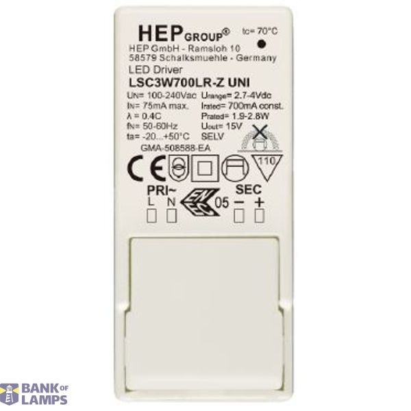 Driver Not Dimmable 100-240V/50-60z  71-A654-00-00 image 1
