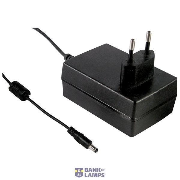 GSM18E09-P1J Plug-in switching power supply, 18W, 9V, 2A medical,, MEAN WELL image 1