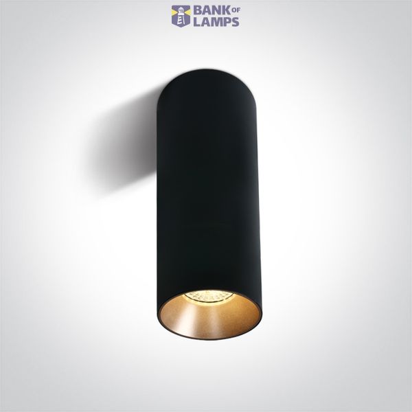 BLACK GU10 10w DARK LIGHT image 1