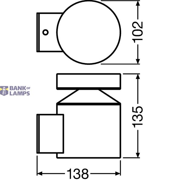 OUTDOOR FACADE POLE 6 W 3000 K IP44 SST image 3