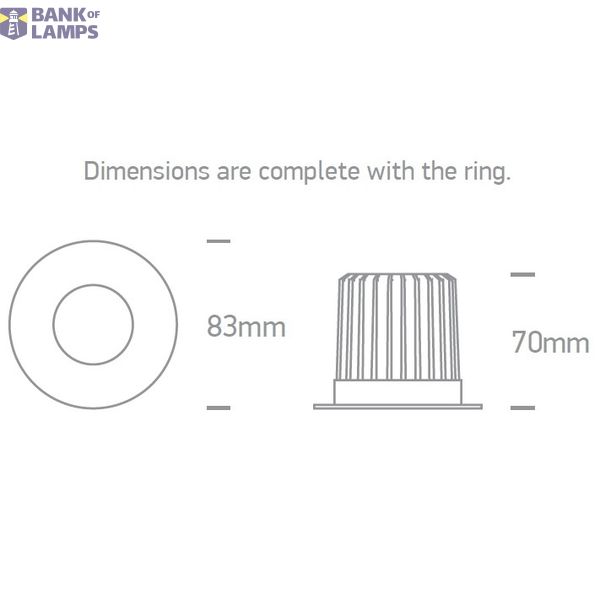 FIRE RATED 6W WW IP65 350mA WITHOUT RING image 8
