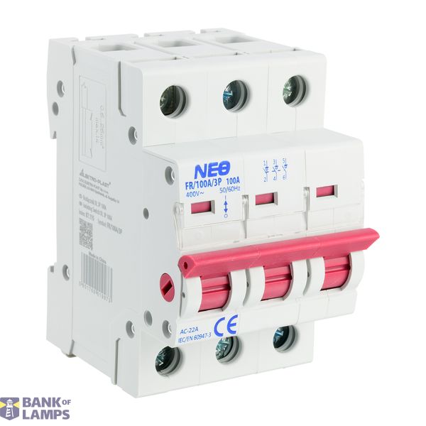 Switch Disconnector DL ​​3P 100A FR/100A/3P image 1