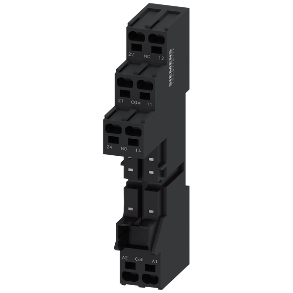 Plug-in base for mounting, safe separation plug-in terminal (push in) image 1