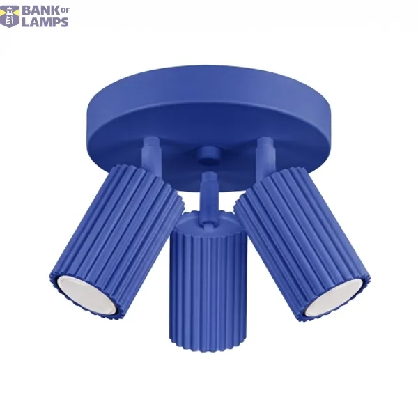 Ceiling lamp KARBON 3P ultramarine image 1