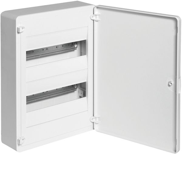 Small distributor,golf,surface,2row,IP40,24M,MS-terminal,PE,white door image 1