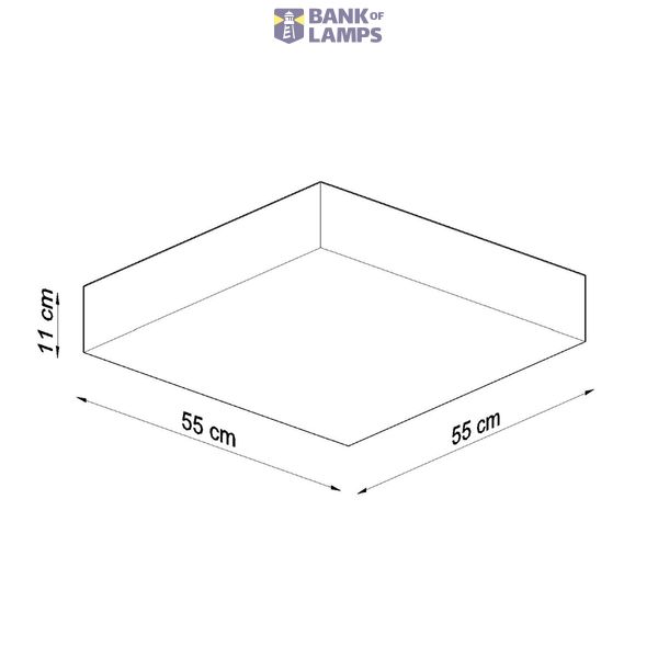 CEILING LAMP HORUS 55 WHITE E27 4X60W IP20 image 6