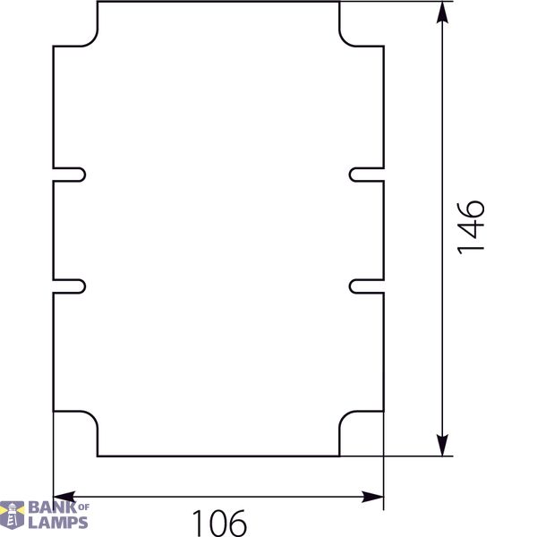 PM 2 METAL mounting plate image 1