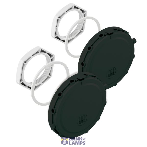 Ventilation element set, deep black, Type of protection IP65, UL BEL Air M40/sw image 1