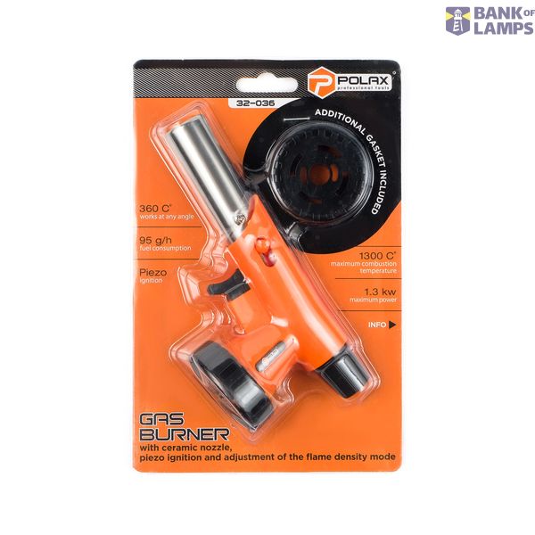 Gas burner 1,3 kW, 1300 °C Two types of lighting image 5