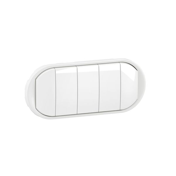 5 COMPACT ROCKERS WHITE image 1