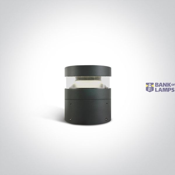 ANTHRACITE BOLLARD 20cm 20W CW IP65 230V image 1