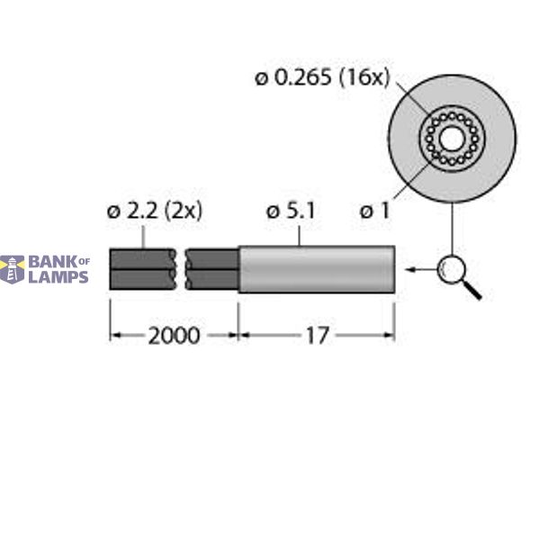 Plastic Fiber Bifurcated Fiber   PBCF46U image 1