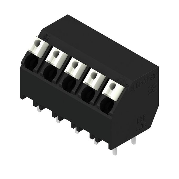 Printed circuit board terminals, 5.08 mm, Number of poles: 5, 135°, Solder pin length (l): 3.5 mm, black, PUSH IN with actuator, Clamping range, max. : 1.5 mm², Tube image 3