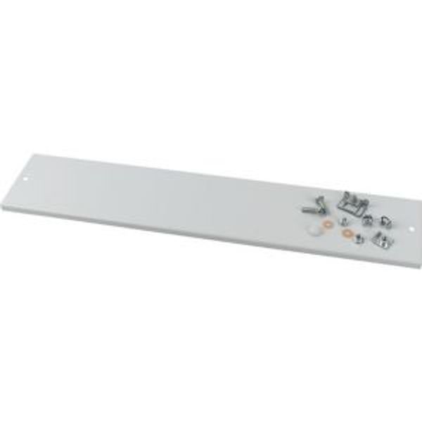 XME0808C Front cover, +mounting kit, vertical, empty, HxW=200x800mm, grey image 4