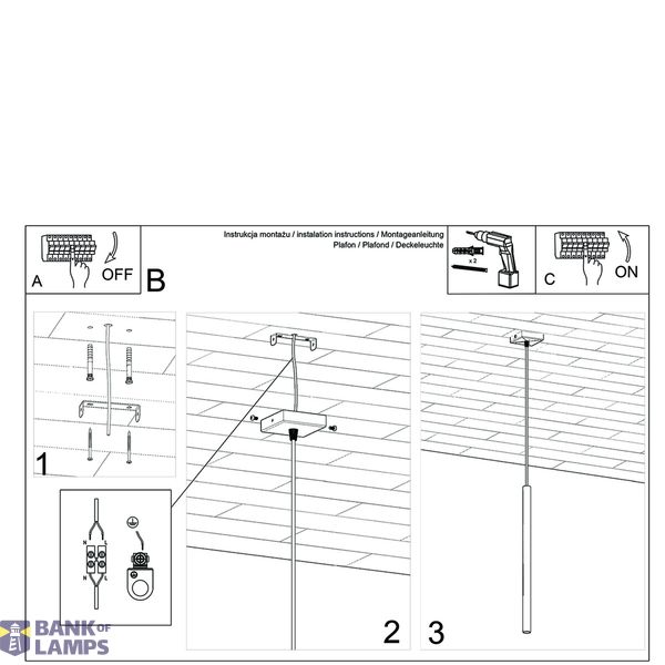 HANGING LAMP PASTELO 1 GOLDEN GLOSS G9 1X8W IP20 image 4