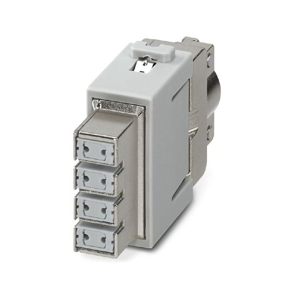Data module, 48 V, 5 A, Cat. 6A, Number of poles: 8, Crimp connection, Female, Required plug-in slots: 1 image 1