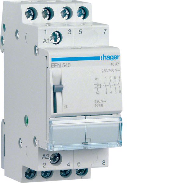 Latching relay 4NO 230V image 1