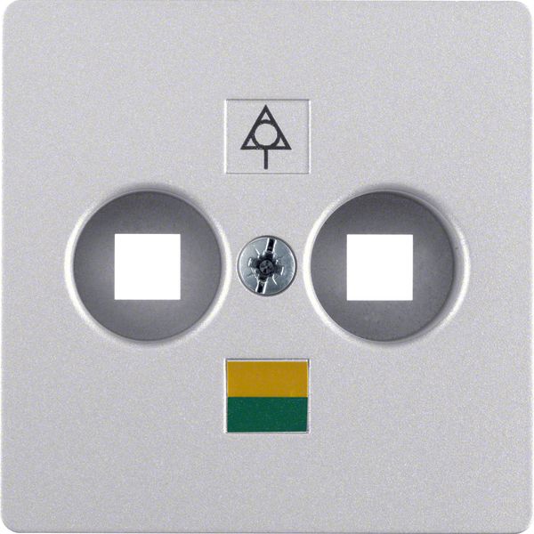Central plate for soc. out. for floating output, Accessories, al., mat image 1