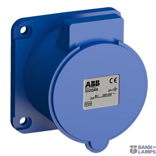 332QR9 Panel mounted socket image 1