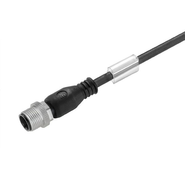 Sensor/actuator line, One end without connector, M12, Number of poles : 4, 10 m, pin, straight, Shielded: No, LED: No, Sheath material: PUR, Halogen: No image 1