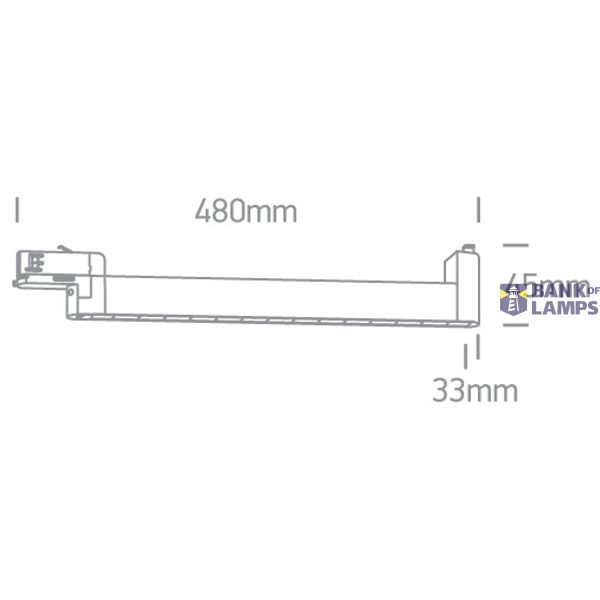 BLACK SMD 15x1W WW TRACK LIGHT ADJUSTABLE 230V image 2